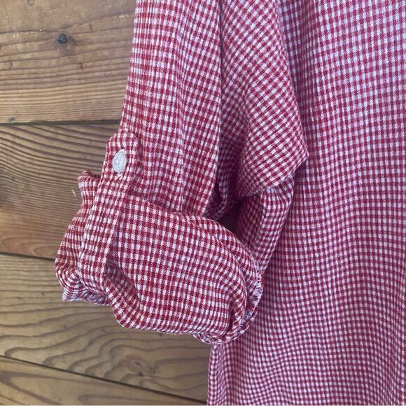 Napa Valley red checkered button down • vintage 90s - Picture 4 of 7